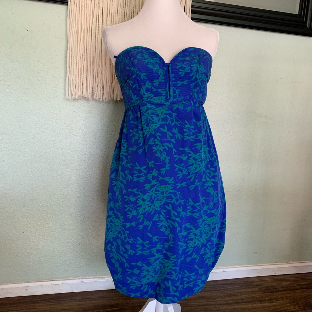 Anthropologie Maple ‘Silken Stitches’ strapless